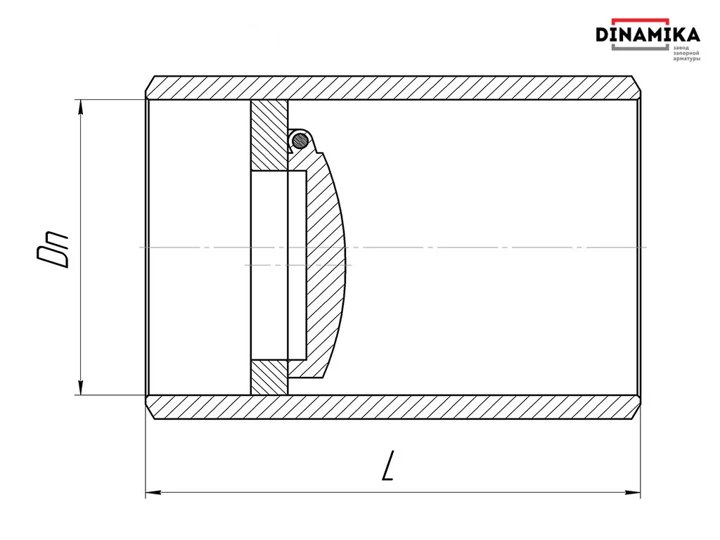 Обратный клапан 19нж38нж Ду150 под приварку